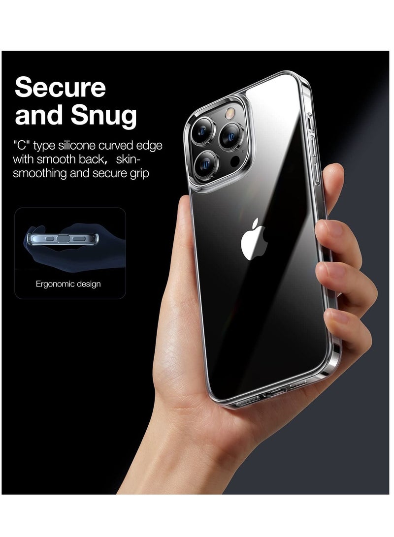 BORTONY iPhone 15 Pro Case 6.1 Inch Slim Soft Silicone Crystal Clear TPU Shockproof Full Body Protective Cover For Apple iPhone 15 Pro - Image 5