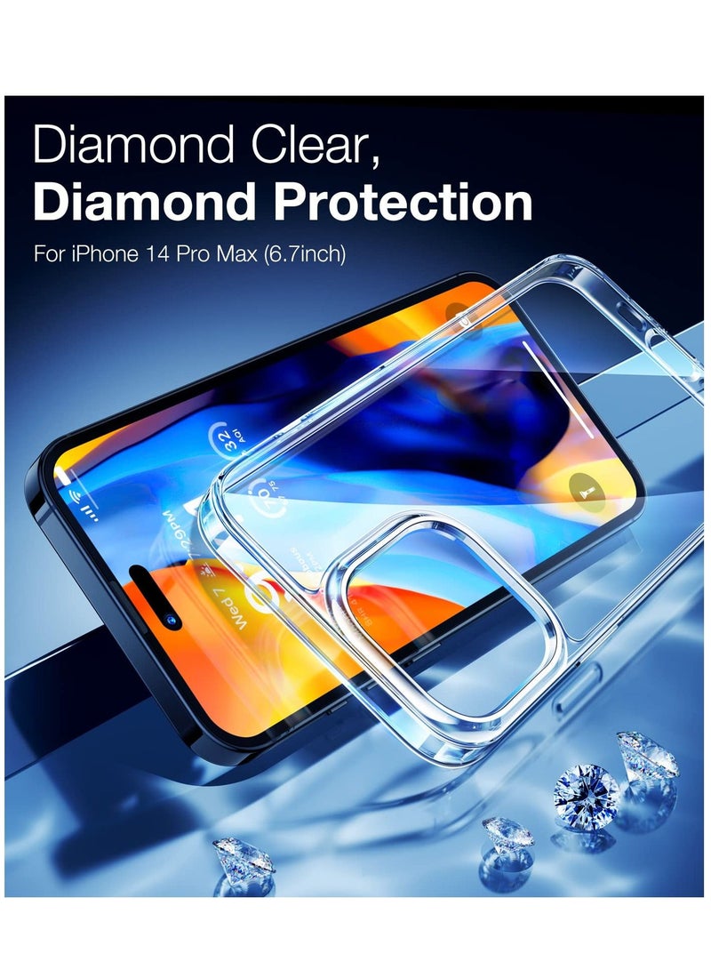 BORTONY iPhone 15 Pro Case 6.1 Inch Slim Soft Silicone Crystal Clear TPU Shockproof Full Body Protective Cover For Apple iPhone 15 Pro - Image 3