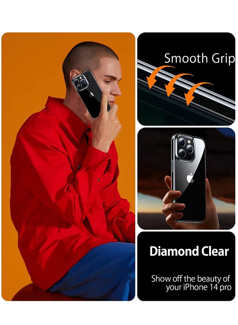 BORTONY iPhone 15 Pro Case 6.1 Inch Slim Soft Silicone Crystal Clear TPU Shockproof Full Body Protective Cover For Apple iPhone 15 Pro - Image 2