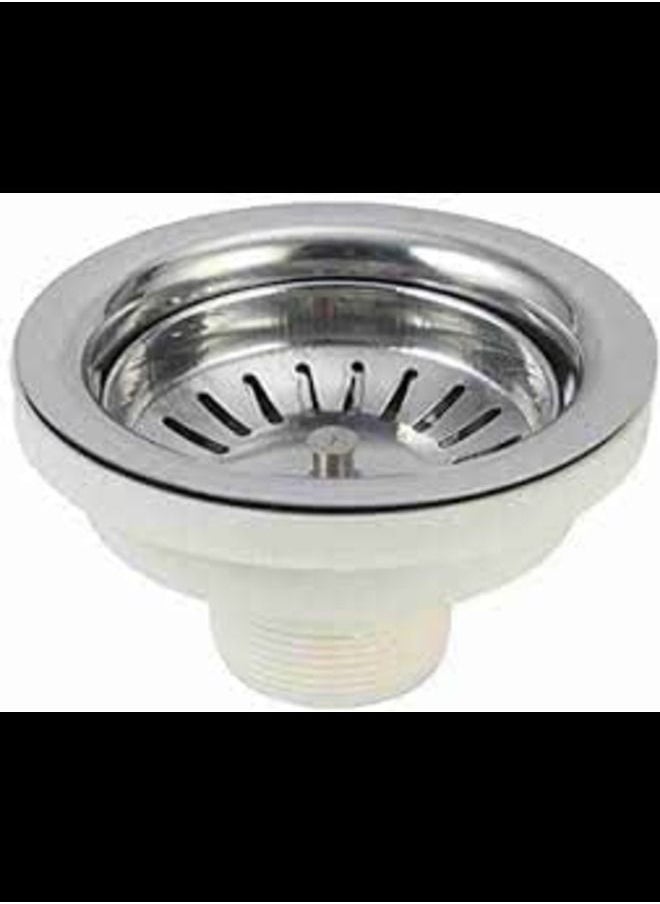 ABBASALI - stainless Steel Kitchen Waste Coupling for Sink Wash Basin Drain Outlet 1'' - Image 1