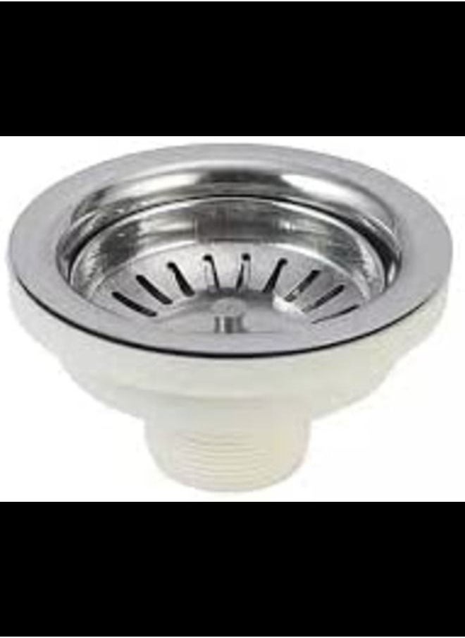 ABBASALI - stainless Steel Kitchen Waste Coupling for Sink Wash Basin Drain Outlet 1'' - Image 1