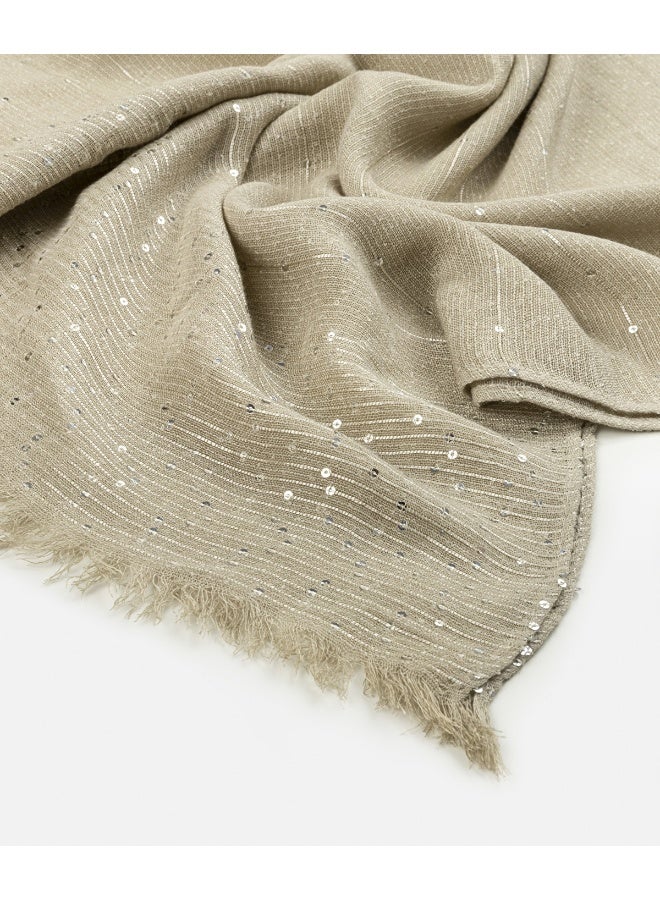 Ipekyol Sequin Embellished Shawl - Image 1