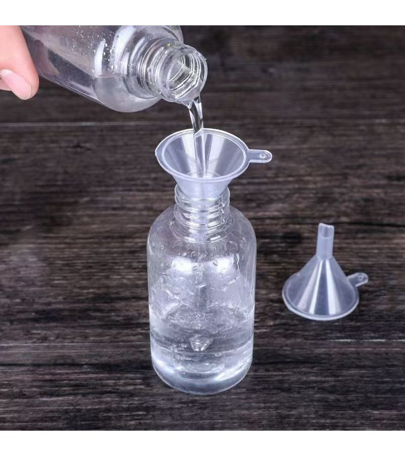 6 قطع قمع بلاستيكي صغير لزجاجات العطور والزيوت الأساسية والمواد الكيميائية المختبرية ومواد الحرف - Image 4