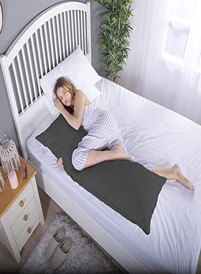 DADDY COOL وسادة دادي كول فائقة النعومة لدعم الجسم - وسادة الحمل والولادة - دعم النوم على الجانب للنساء الحوامل - وسادة مريحة لكامل الجسم - 18 × 50 بوصة، عبوة من قطعة واحدة (رمادي) - Image 2