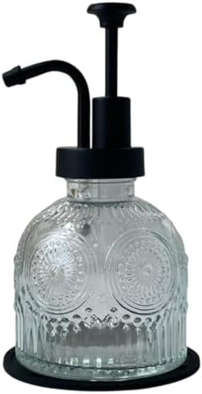 krofaue Vintage Soap Dispenser for Bathroom,Glass Kitchen Liquid Soap Dispenser with Pump,Farmhouse Antique,Cute Small Rustic  Decor(Green) - Image 1