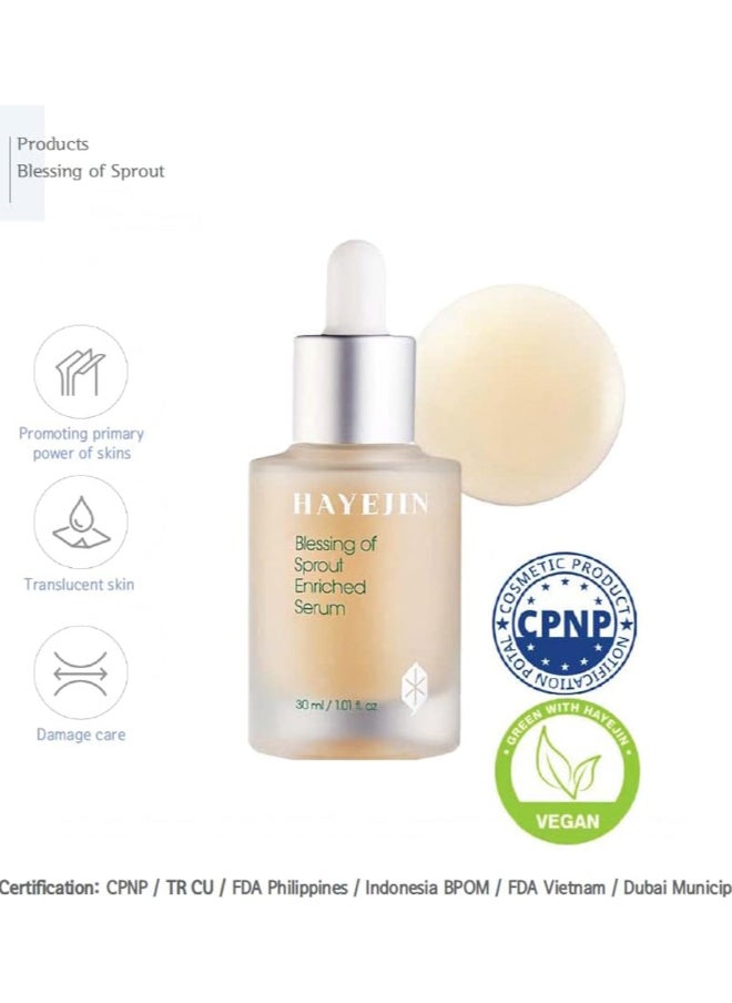 HAYEJIN  - Blessing of Sprout Enriched Face Serum - Image 1