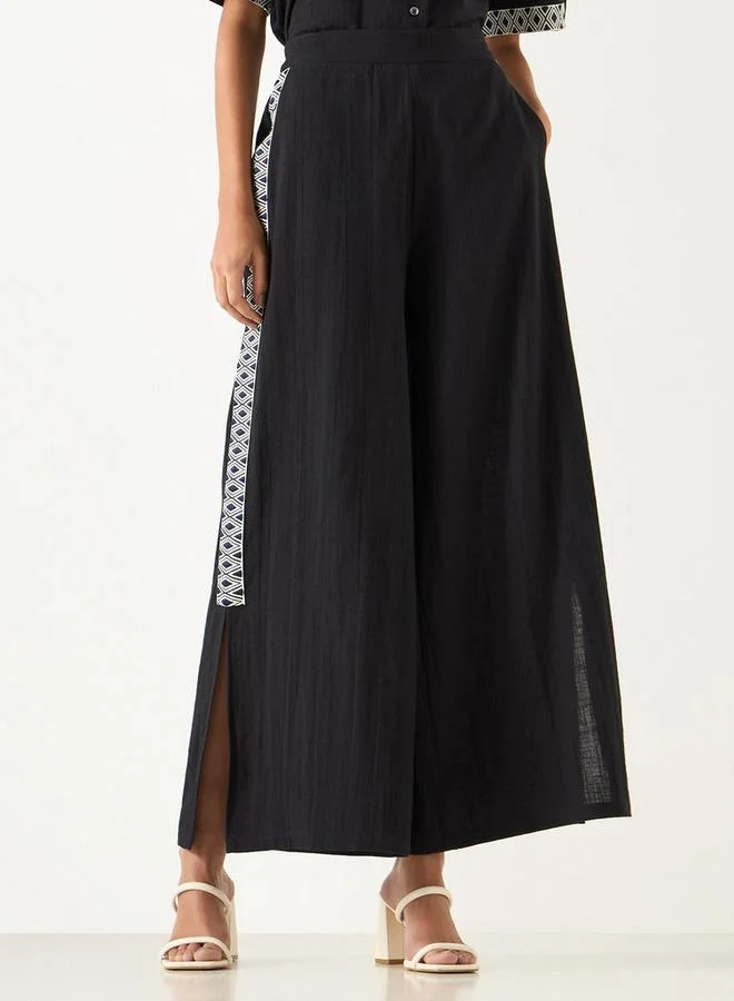 2Xtremz 2Xtremz Embroidered Wide Leg Pants