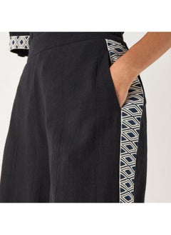 2Xtremz 2Xtremz Embroidered Wide Leg Pants  - Image 1