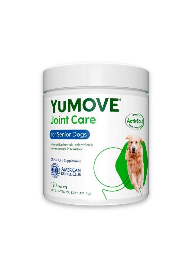Yumove Hip And Joint Supplement  120 Tablets For Dogs With Glucosamine, Chondroitin, Msm, Omega 3, Hyaluronic Acid, Green Lipped Mussel, & Fish Oil For Dogs  Joint Support Supplement  Senior Dogs - Image 1
