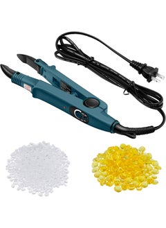 Zhehao Zhehao Professional Hair Extensions Tool with Fusion Heat Iron Connector Wand US Plug 2 Bags Keratin Glue Granule Beads C Head Green 