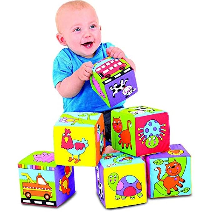 TOYS SOFT BLOCKS - BABY TOYS (SET OF 6), A1085L - Image 3