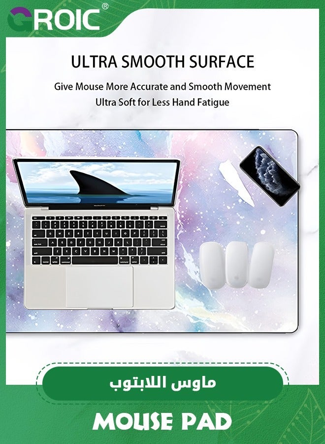 GROIC Mouse Pad,800*300mm Large Gaming Pad Durable Extended Computer Water-Resistant Thick Writing Pads with Non-Slip Rubber Base for Office - Image 4