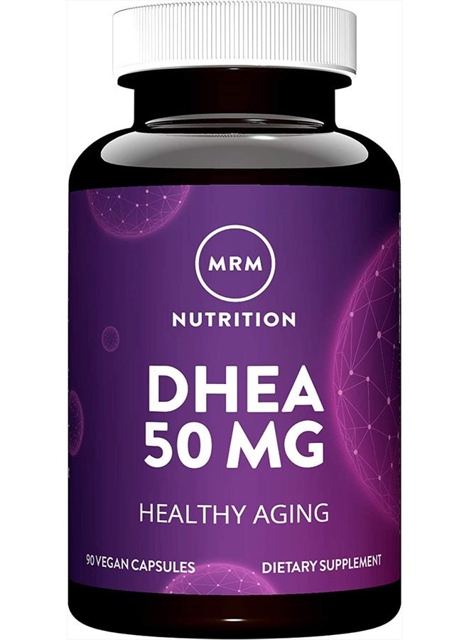 MRM Nutrition DHEA 50mg | Healthy Aging | Micronized for Absorption | Memory + Mood | HPLC Tested for Purity + Potency | Gluten-Free + Vegan + Non GMO | 90 Servings - Image 1