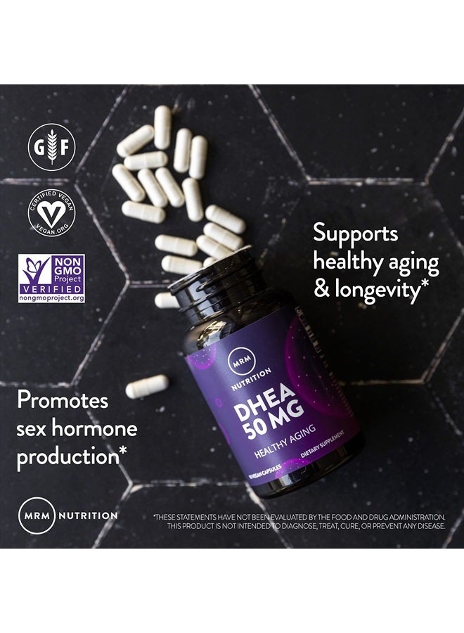 MRM Nutrition DHEA 50mg | Healthy Aging | Micronized for Absorption | Memory + Mood | HPLC Tested for Purity + Potency | Gluten-Free + Vegan + Non GMO | 90 Servings - Image 4