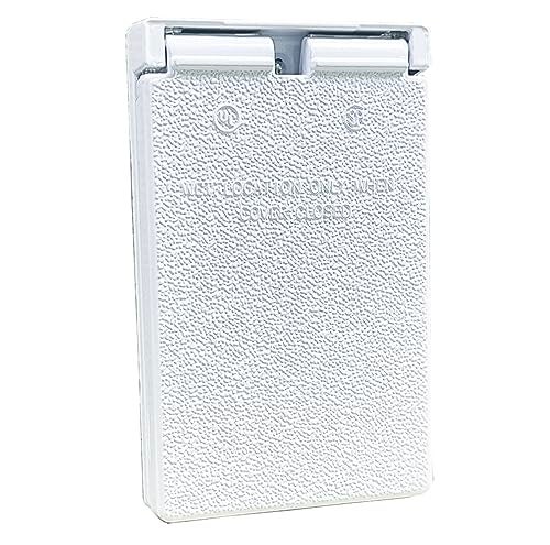 Sigma Engineered Solutions 14248WH 1-Gang Vertical GFCI Weatherproof Cover, White - Image 2
