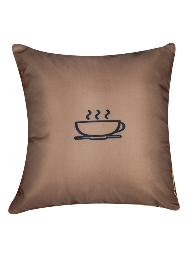 Vendola Mocha Microfiber Satin 250TC Cushion Pillow Covers, Coffee Brown, Set of 5(Mocha,20x20) - Image 2