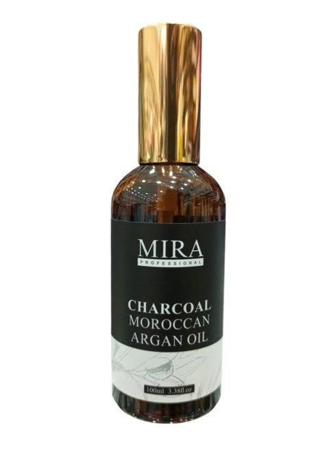 Serum With Argan Oil and Charcoal  Suitable for Hair and Body  100 ml