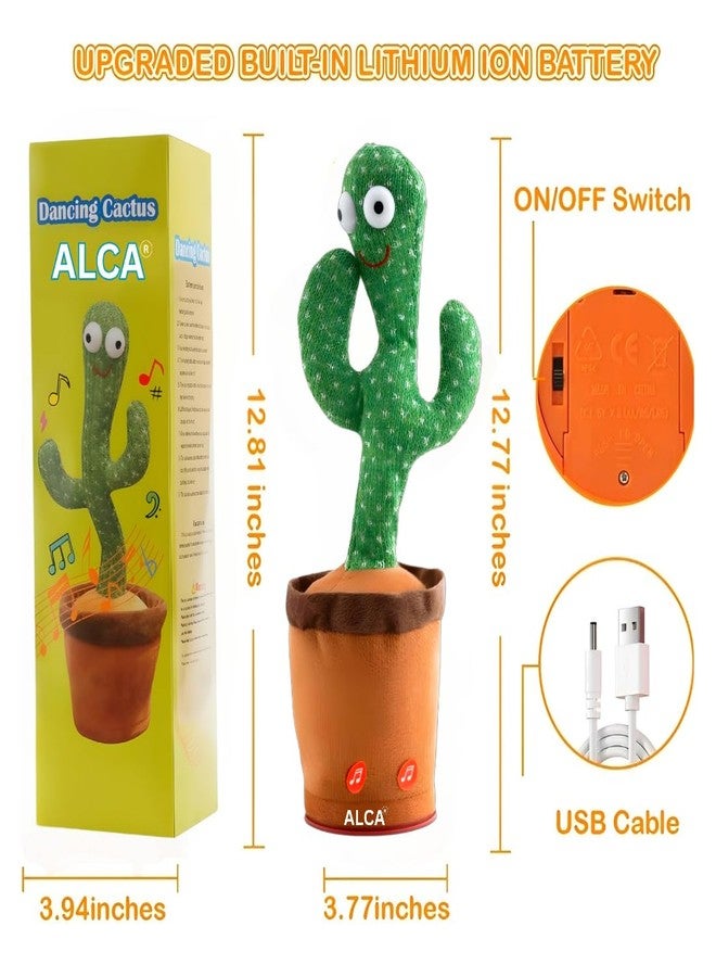 ALCA Rechargeable Toys Talking Cactus Baby Toys for Kids Dancing Cactus Toys Can Sing Wriggle & Singing Recording Repeat What You Say Funny Education Toys for Children Playing Home Decor for Kids - Image 5