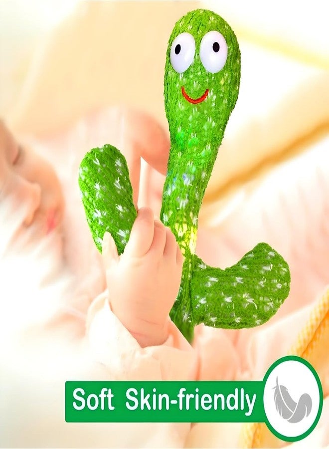 ALCA Rechargeable Toys Talking Cactus Baby Toys for Kids Dancing Cactus Toys Can Sing Wriggle & Singing Recording Repeat What You Say Funny Education Toys for Children Playing Home Decor for Kids - Image 4