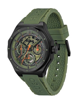 HUGO BOSS ROUND ANALOG MEN'S BLACK & GREEN CASE WATCH - 1530376 - pzsku/ZE2A7D981C5A73BC6A7CDZ/45/_/1728379552/4ea14bb4-5e77-4f74-9fc4-bab7999d9112