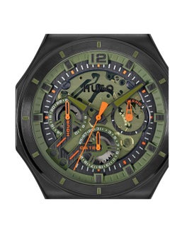 HUGO BOSS HUGO BOSS ROUND ANALOG MEN'S BLACK & GREEN CASE WATCH - 1530376  - Image 4