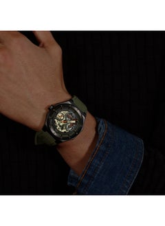 HUGO BOSS HUGO BOSS ROUND ANALOG MEN'S BLACK & GREEN CASE WATCH - 1530376  - Image 5