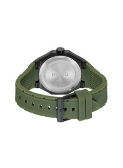 HUGO BOSS HUGO BOSS ROUND ANALOG MEN'S BLACK & GREEN CASE WATCH - 1530376  - Image 3