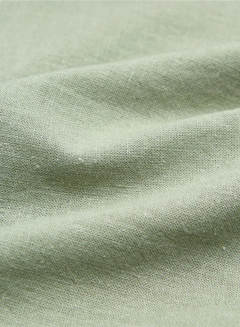 GIORDANO  Men's Slim Linen Cotton Solid Shirt for Men | Best Price UAE