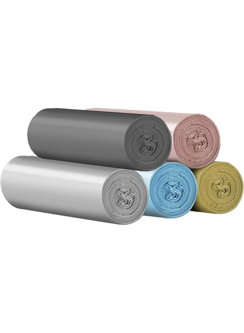 LIMOS Plastic Disposable Garbage Bags with Handles (5 Rolls, 100 Pieces) - Image 2