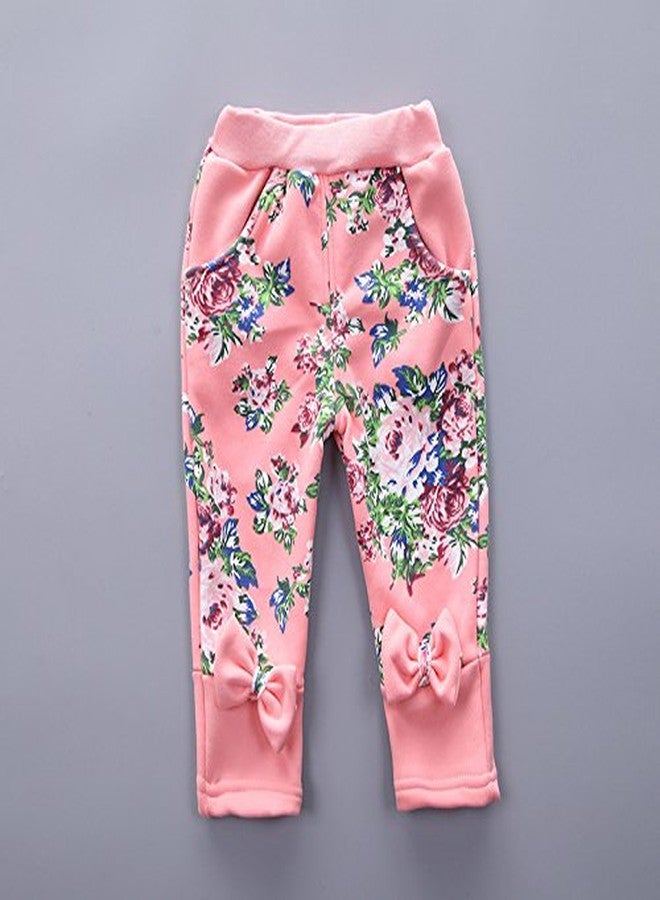 Yao Spring Autumn Winter Little Baby Girls Clothing Set Warm Velvet Hoodie and Pants (12-18Months, Pink) - Image 5