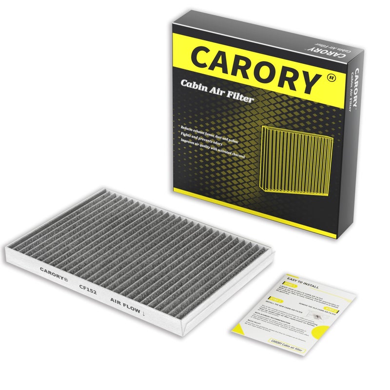 CARORY Cabin Air Filter wActivated Carbon for Ford Mustang 2015 2016 2017 2018 2019 2020 2021 2022 2023 2024 2025 2026 FR3Z19N619A CF12152 FP78 - Image 2
