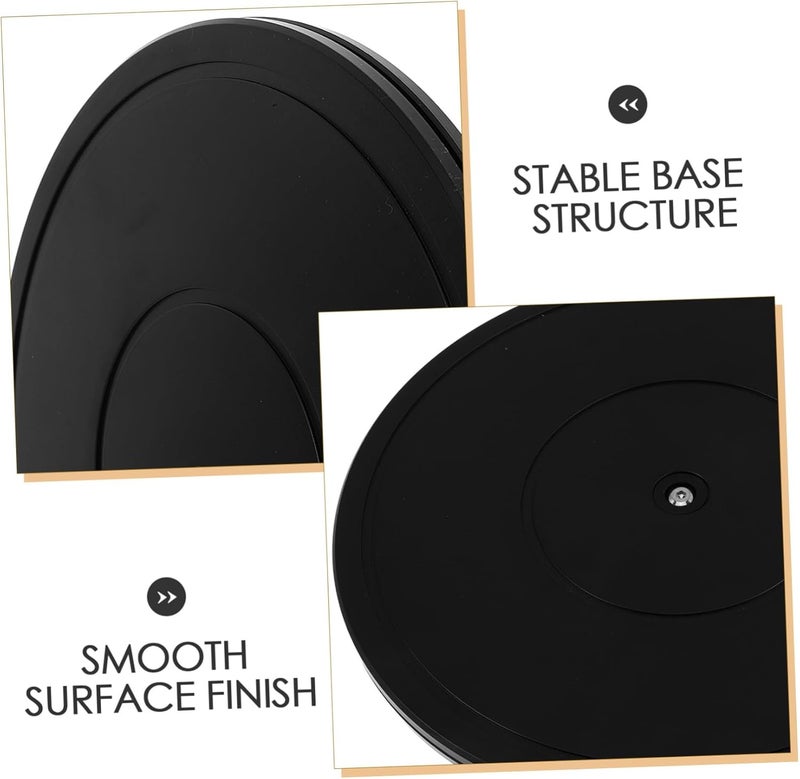TEHAUX Clay Turntable Smooth Swivel Plate Pottery Supply for Sculpture Cake Decor Portable Design Easy to Use for Art Projects - Image 3