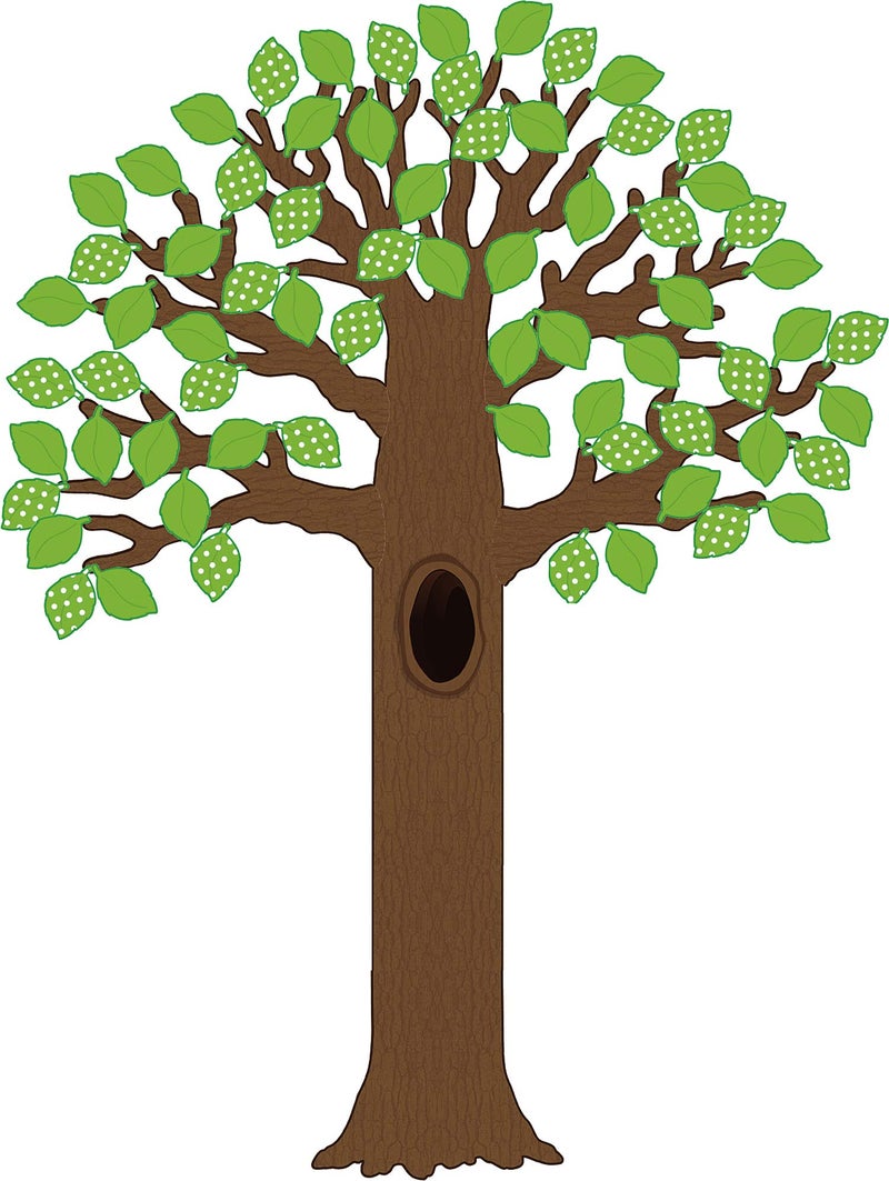 Teacher Created Resources Big Tree with Polka Dot Leaves Bulletin Board TCR5435 - Image 2