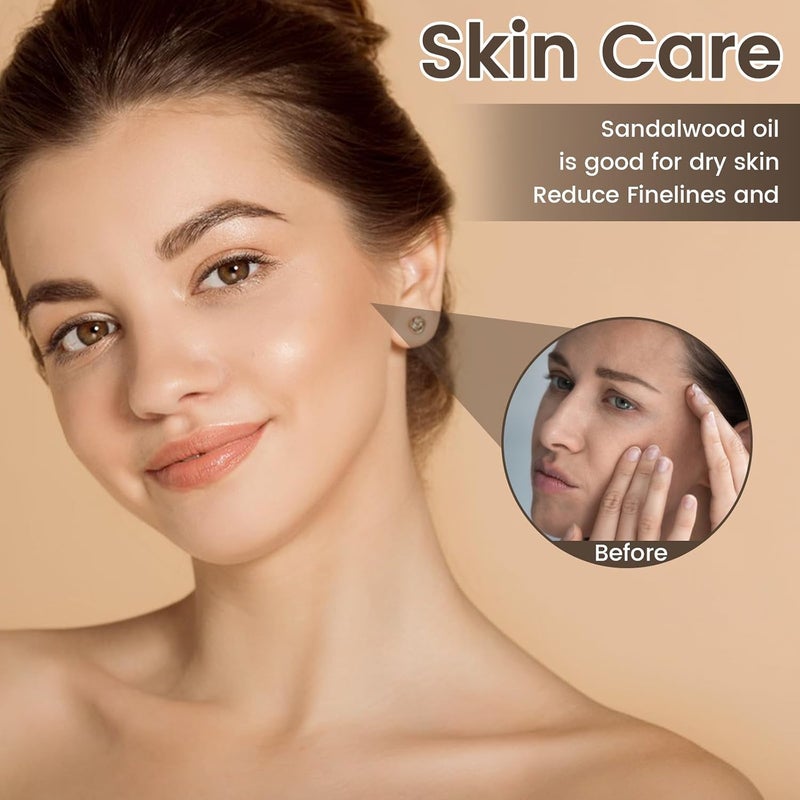 زيت اليوشيوس العطري للفل والصندل 100% مجموعة زيوت عطرية عضوية نقية للعطور للمرذاذ، صناعة الصابون، الشموع - Image 4