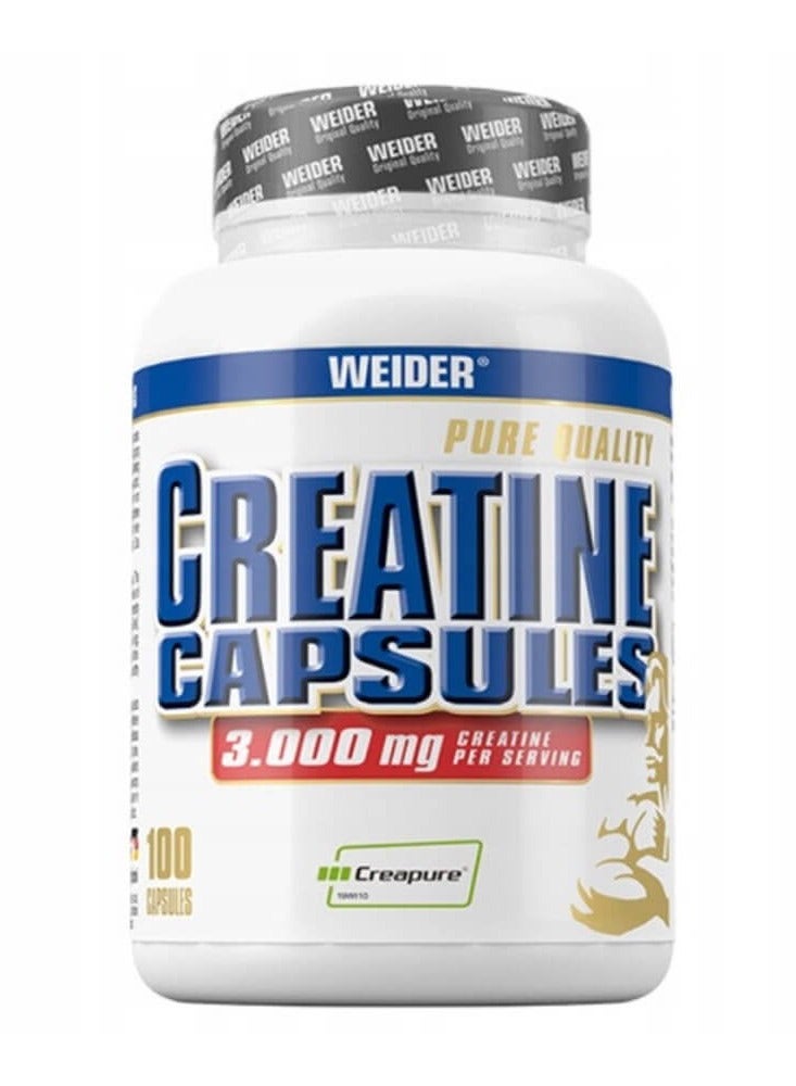 Weider Creatine Capsules 100 Caps 125g - Image 1