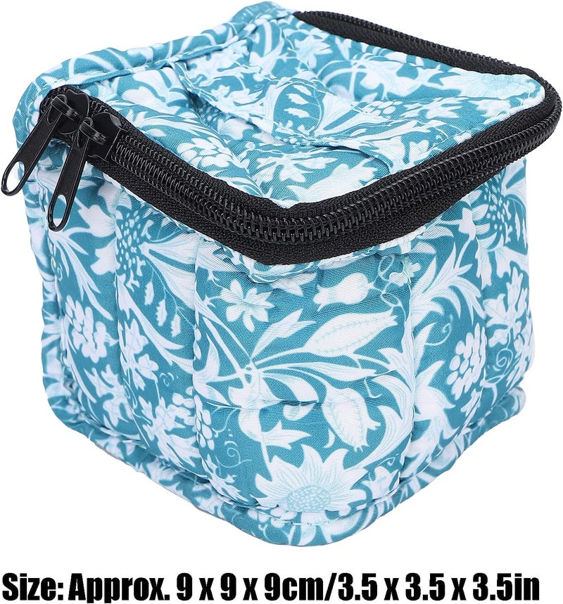 Nail Polish Carrying Case, Portable 9 Grids Nail Polish Storage Organizer Bag with Top Handle for Travel and Home Use, Compact Fabric Nail Polish Holder for Manicure - Image 3