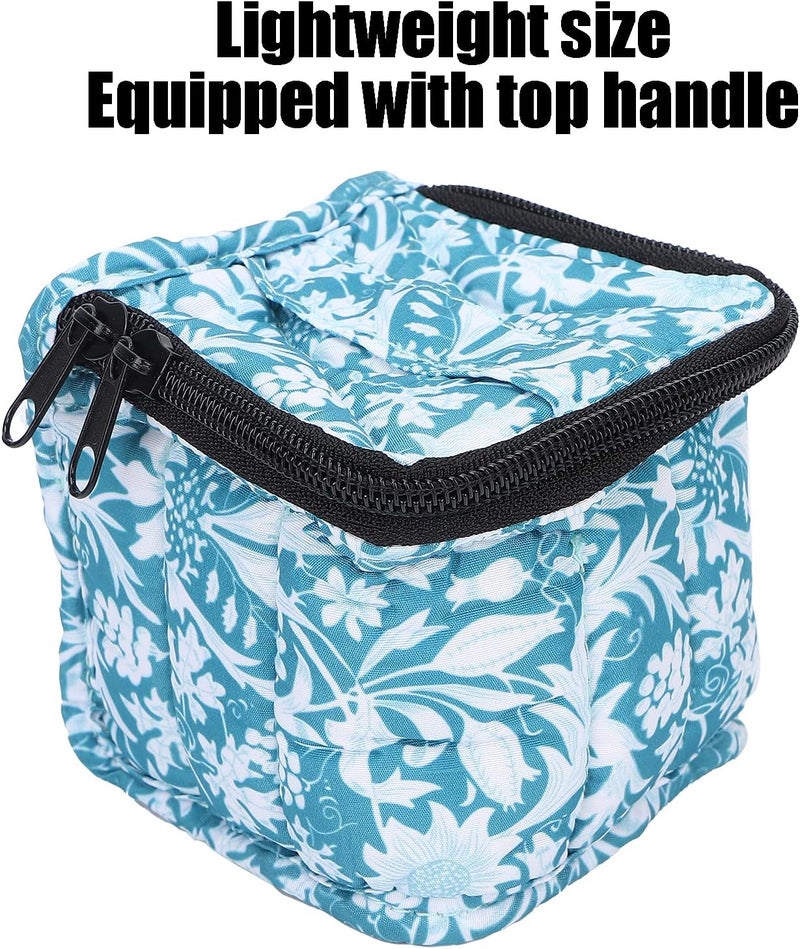 Nail Polish Carrying Case, Portable 9 Grids Nail Polish Storage Organizer Bag with Top Handle for Travel and Home Use, Compact Fabric Nail Polish Holder for Manicure - Image 5