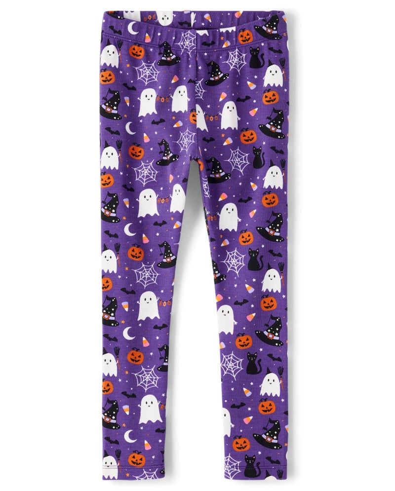 Gymboree and Toddler Fall and Holiday Leggings,Purple Cats n Ghost,12-18 Months - Image 5