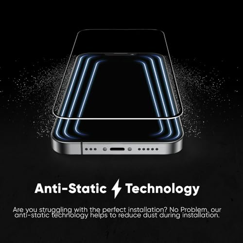 FLOLAB NanoArmour ONETIME MAX for iPhone 16 Pro Max Matte Screen Protector, Anti Glare, Anti-Rainbow, Tempered Glass, Infinity Edge, Edge Reinforced, Easy Install, Dust-Free, Smooth as Butter - Image 5