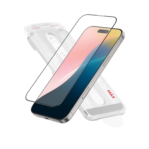 FLOLAB NanoArmour ONETIME MAX for iPhone 16 Pro Max Matte Screen Protector, Anti Glare, Anti-Rainbow, Tempered Glass, Infinity Edge, Edge Reinforced, Easy Install, Dust-Free, Smooth as Butter - Image 1