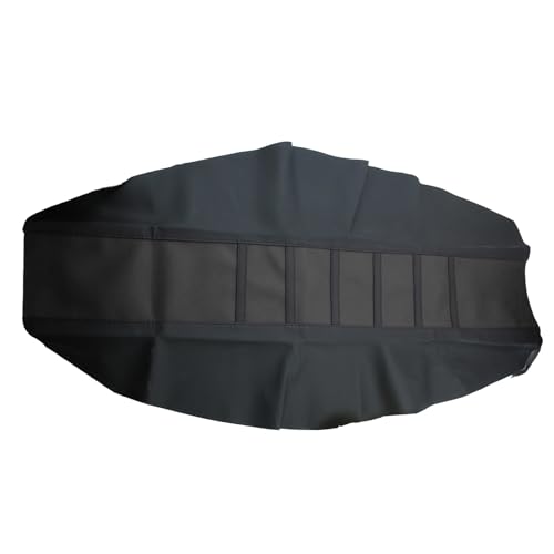 Adsspro Universal Motorcycle Seat Cover Non-Slip Suitable Rubber Striped Seat Covers Soft for YZ125 YZ250 YZ450F WR250F WR450F TTR230 YZ TTR WR 125 250 Dirt Pit Bike Motocross Off Road Motorbike (Black) - Image 1