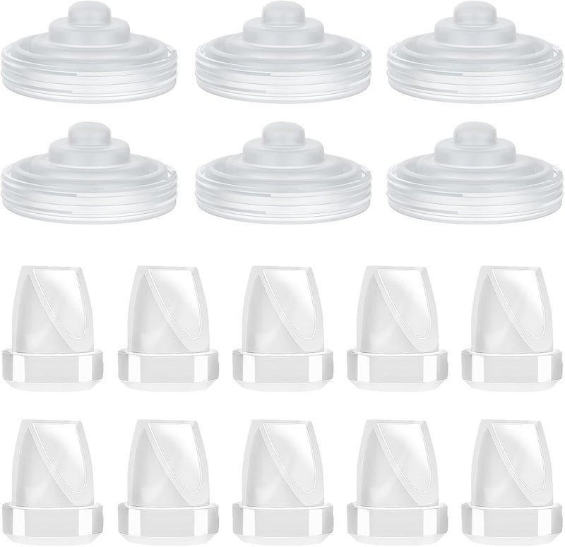 Durceler M5 Replacement Parts 10 Duckbills ValveDuck Bills  6 Silicone MembraneDiaphragm Compatible with Momcozy Wearable Breast Pumps Accessories Momcozy M5 Pump Parts Paruu P16 Replacement Valve - Image 1