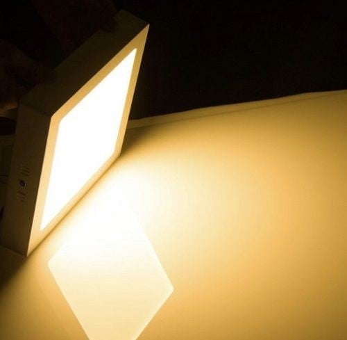 30 Watt Panel LED Luminaire Surface Mounted Square Ct 5274 Daylight Yellow Light 3200K Plastic Case