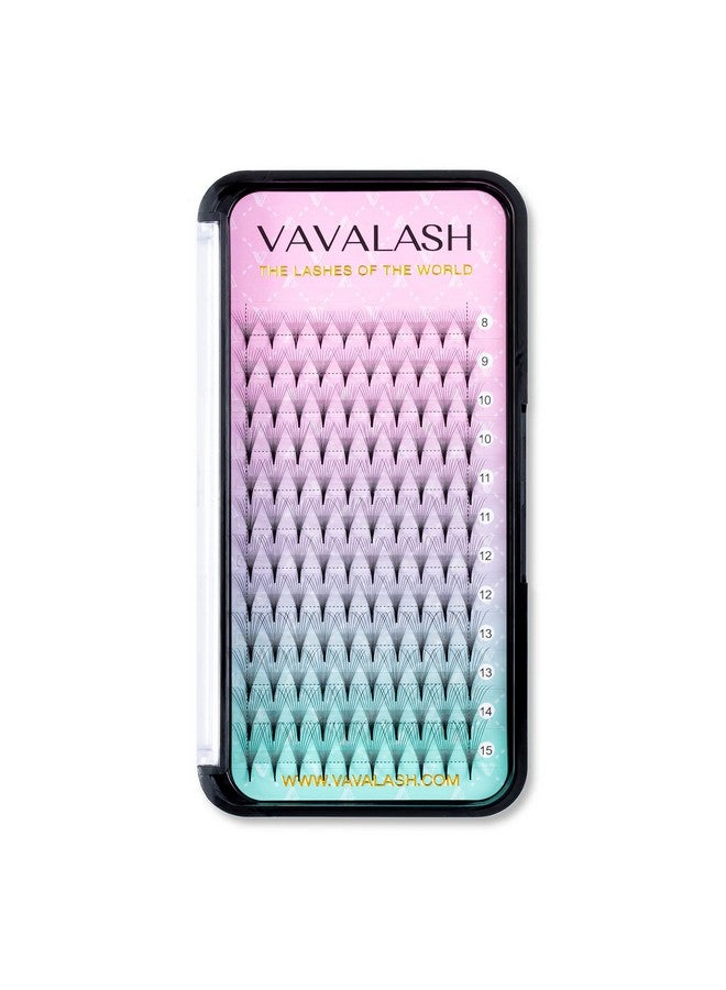 VAVALASH Eyelash Extensions 3D 4D 5D 6D 8D 9D 10D Thickness 0.07 0.1 C D Curl Eyelashes Middle Stem & Long Stem Heat Bonded Premade Fans Russian Volume Lash Extensions Supplies (Middle Stem 10D0.07D815Mm) - Image 1