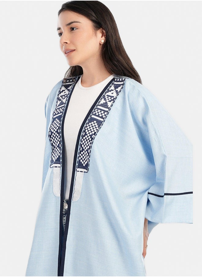 Clue Light Blue One Size Kimono  - Image 4