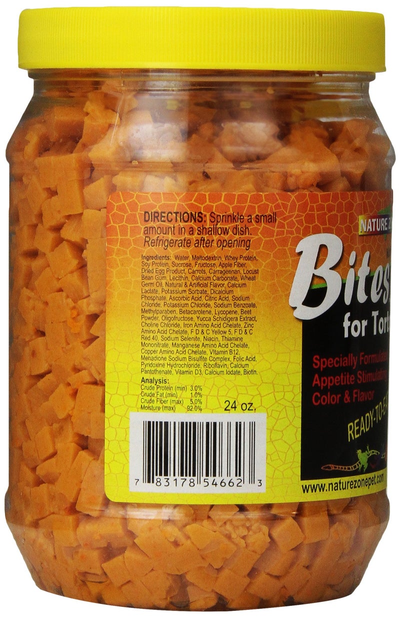 Nature Zone Bites for Tortoises, Soft Moist Food, 24 oz - Image 2