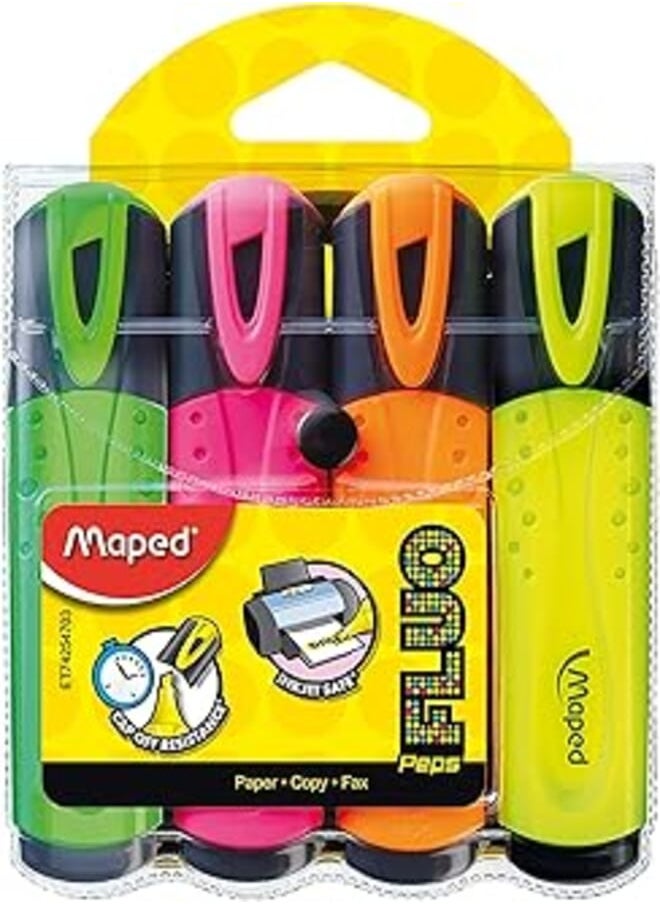 Maped MAPED FLUO NEON HIGHLIGHTER X4 