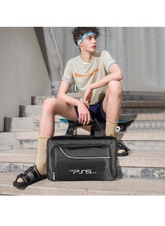TYCOM Tycom Travel Storage Cross Bag For PS5 Slim Luxury Waterproof Shoulder Bag For Playstation 5 Console and Accessories Storage Organizer Black.  - Image 2