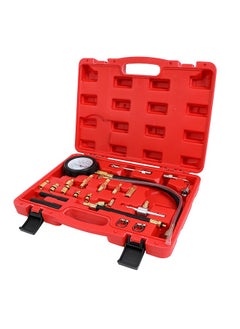 LAWAZIM 114 Pressure Tester Gauge - Easy-to-Read Mechanical Gauge with Pressure Range 0-140 PSI and Various Adapters -Ideal for Automotive Diagnostics Fuel Injection Testing and Engine Troubleshooting  - Image 2