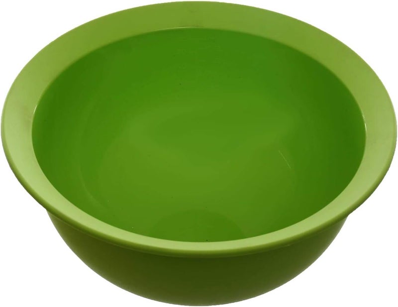 MySouqEg - Store - (4pcs) Set of 4 Colorful Nesting Mixing Bowls – Multipurpose Stackable Kitchen Bowls for Prep, Salad, & Snacks – Durable, Space-Saving Design – Purple, Yellow, Green, & Red - Image 3